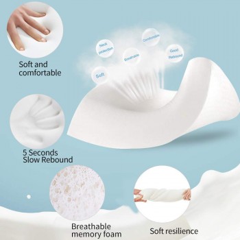 Alpha Furnishing – Premium Cervical Memory Foam Pillow (19 x 12 x 4 inches)